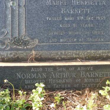 BARNETT Mabel Henrietta -1959 :: BARNETT Norman Arthur