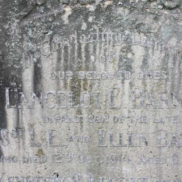 BARNES Lancelot E. -1914