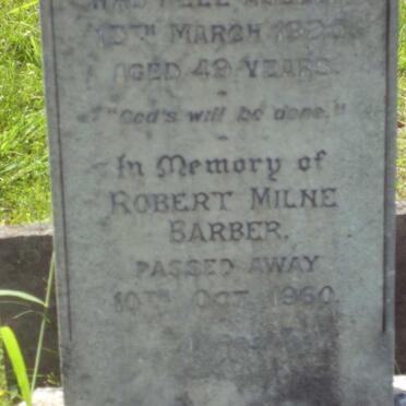 BARBER Robert Milne -1960 &amp; Mary 1925