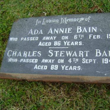 BAIN Charles Stewart -1949 :: BAIN Ada Annie -1973