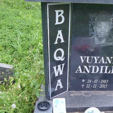 BAQWA Vuyani Andile 1983-2013 