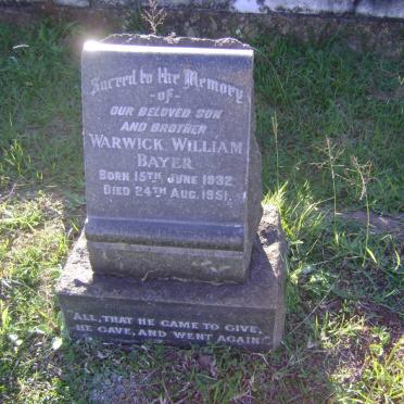 BAYER Warwick William 1932-1951