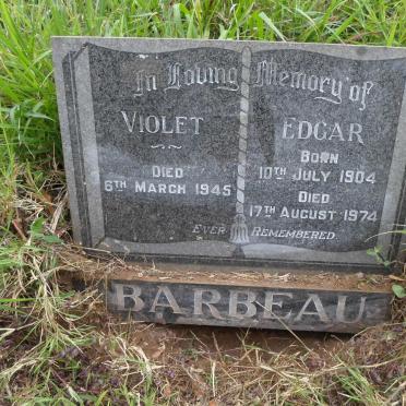 BARBEAU Edgar 1904-1974 &amp; Violet -1945