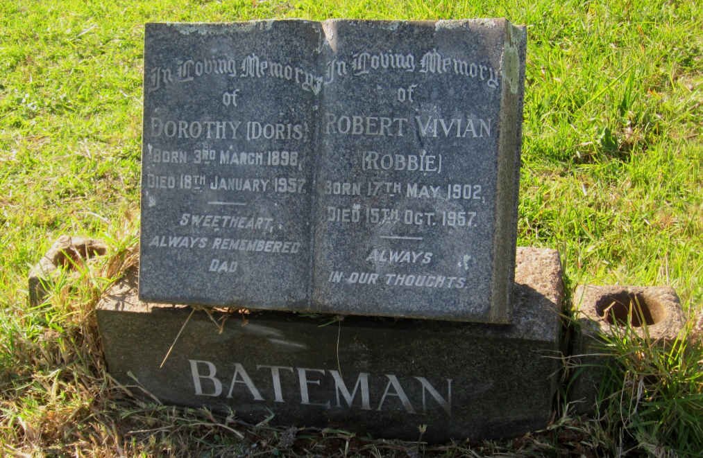 BATEMAN Robert Vivian 1902-1957 &amp; Dorothy 1898-1957
