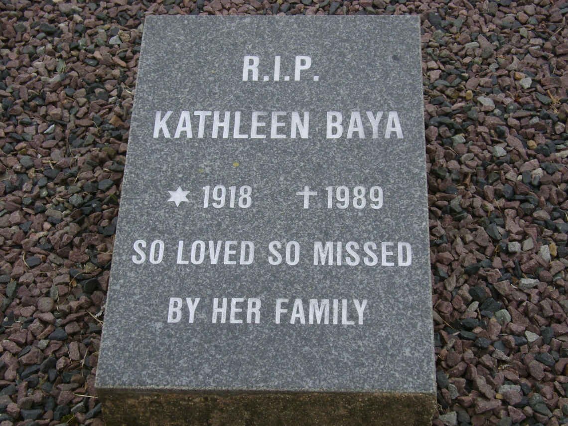BAYA Charles Olier 1879-1973 &amp; Kathleen 1918-1989