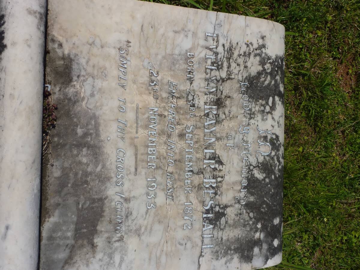 BESTALL Evelyn Rayner 1872-1933