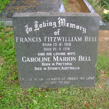 BELL Francis Fitzwilliam 1918-1974 &amp; Caroline Marion 