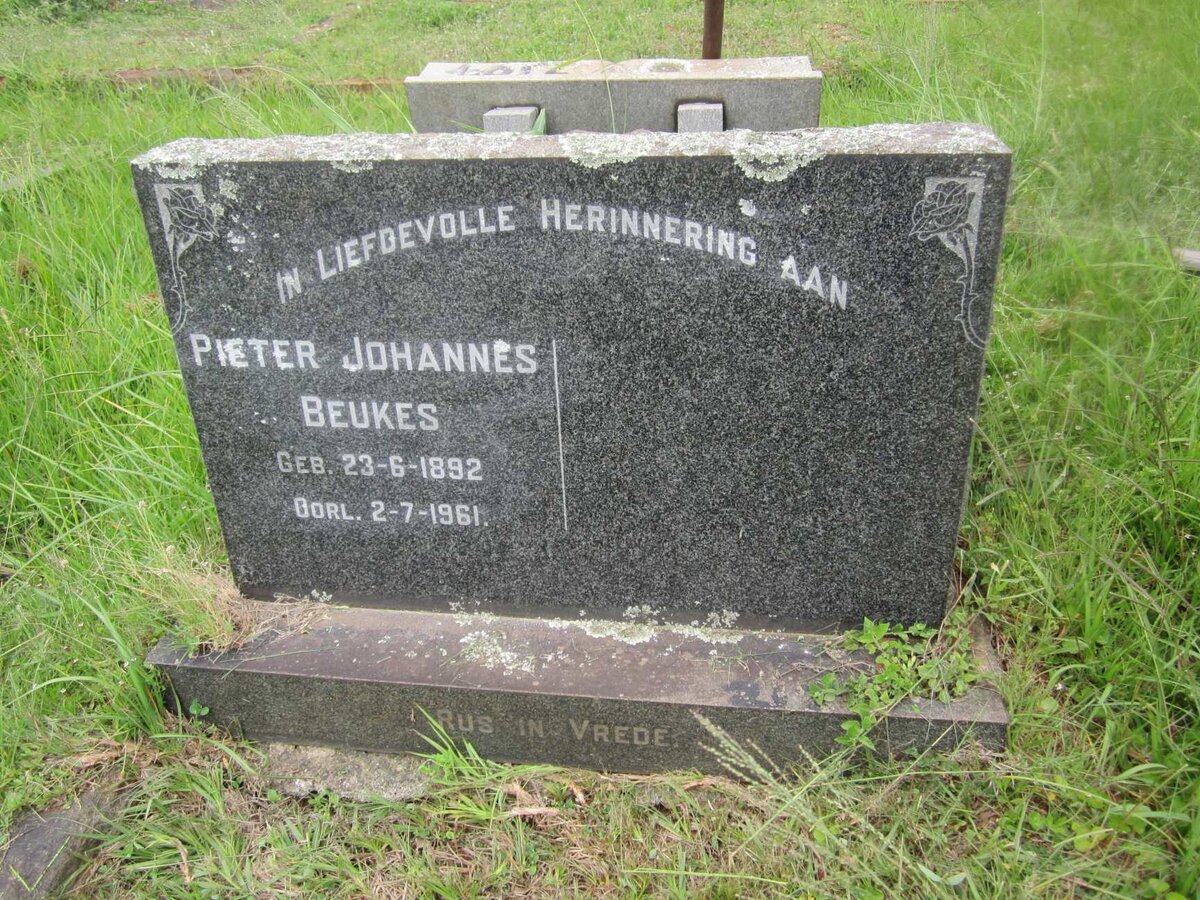 BEUKES Pieter Johannes 1892-1961