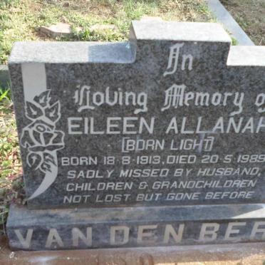BERG Eileen Allanah, van den nee LIGHT 1913-1989