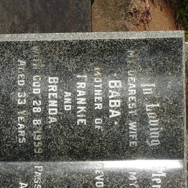 BERG Baba, van der -1959