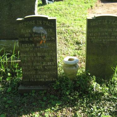 BERBEYER :: GALLANTY :: ALBERT :: BAILEY :: URBLANC