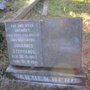 BERG Johannes Stephanus, van den 1965-1981
