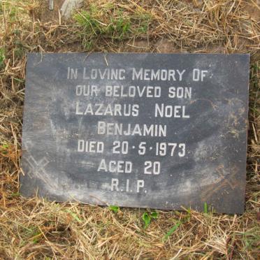 BENJAMIN Lazarus Noel -1973