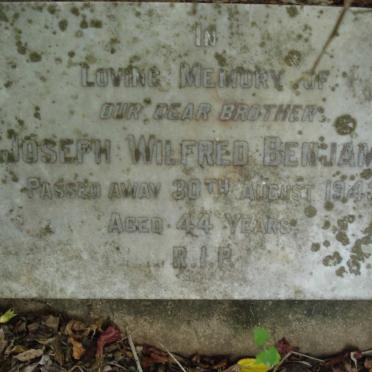BENJAMIN Joseph Wilfred -1943