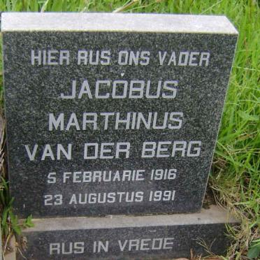 BERG Michiel Christiaan, van der 1941-2007 &amp; Anna Maria Cornelia 1914-1988