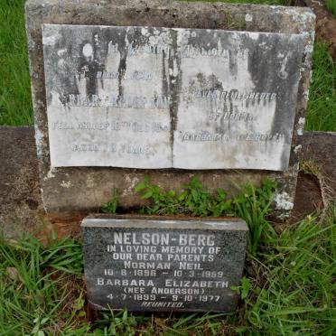 BERG Norman Neil, NELSON 1896-1959 &amp; Barbara Elizabeth ANDERSON 1899-1977 :: ANDERSON Barbara -1941