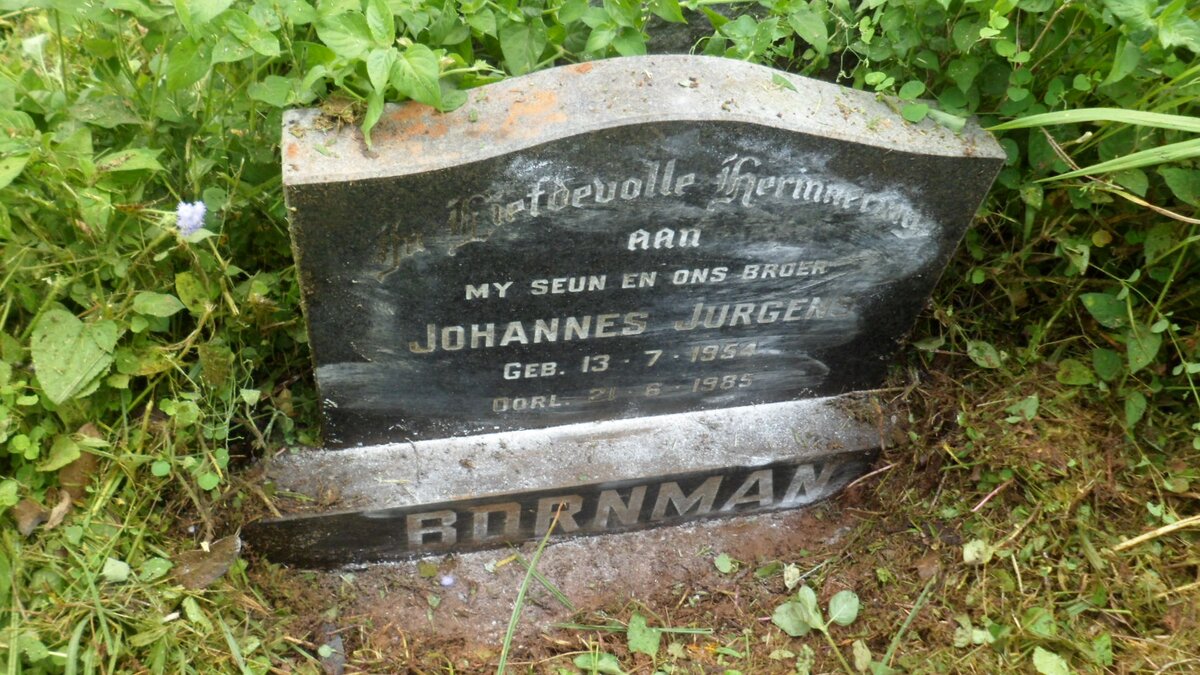 BORNMAN Johannes Jurgens 1954-1984
