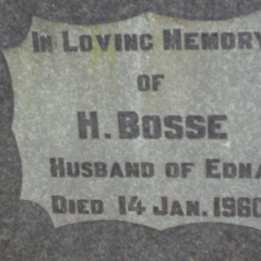 BOSSE H. -1960