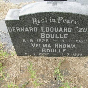 BOULLE Bernard Edouard 1928-1983 &amp; Velma Rhonia 1937-1998