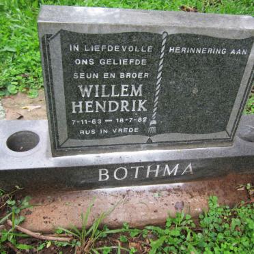 BOTHMA Willem Hendrik 1963-1982