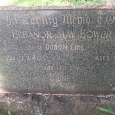 BOWER Eleanor May -1941 :: BOWER Sydney -1927