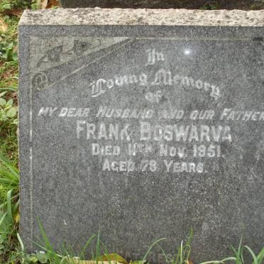 BOSWARVA Frank -1951