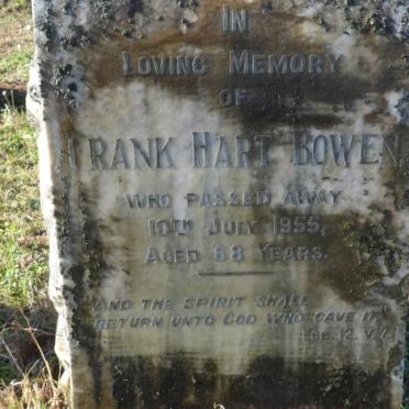 BOWEN Frank Hart -1955