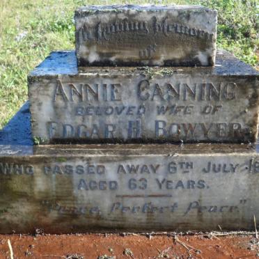 BOWYER Annie Canning-1927