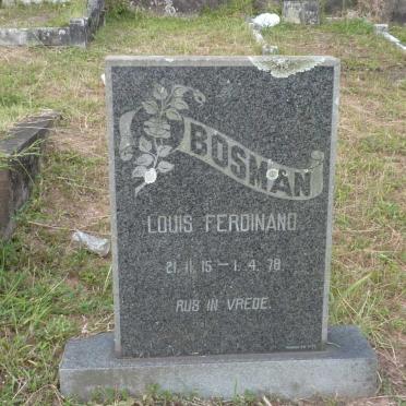 BOSMAN Louis Ferdinand 1915-1978