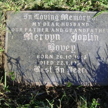 BOVEY Mervyn Joplin 1913-1980