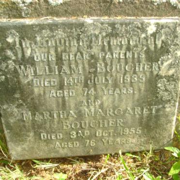 BOUCHER William -1939 &amp; Martha Margaret -1955