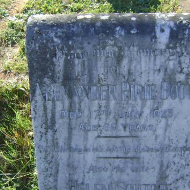 BOOTH Alexander Pirie -1923 &amp; Helen Souter -1925