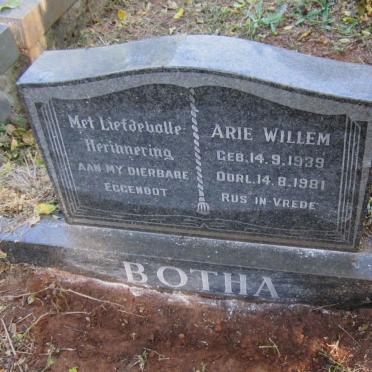 BOTHA Arie Willem 1939-1981