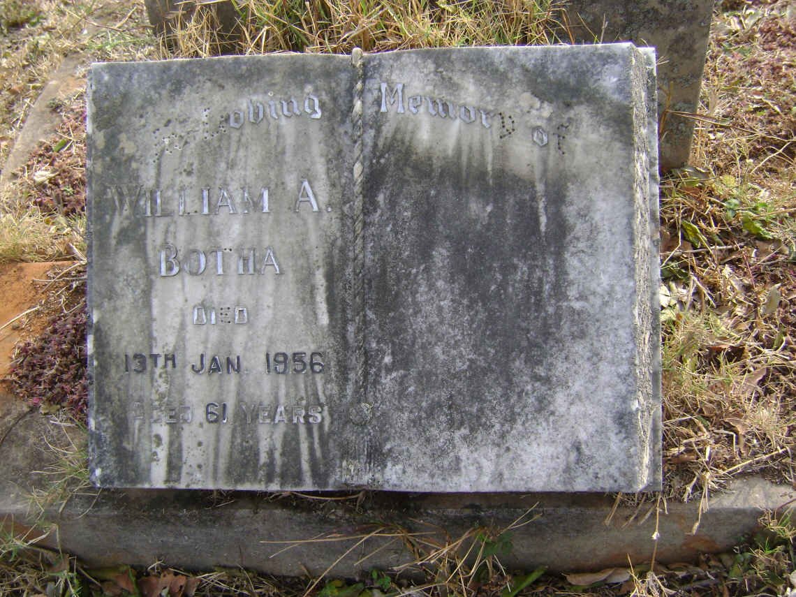 BOTHA William A. -1956 