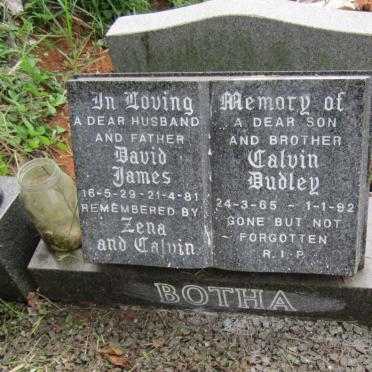 BOTHA David James 1929-1981 :: BOTHA Calvin Budley 1965-1992