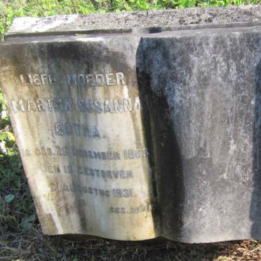 BOTHA Martha Susanna 1863-1931