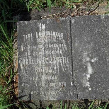 BOTHA Cornelia Elizabeth nee HUMAN -1938