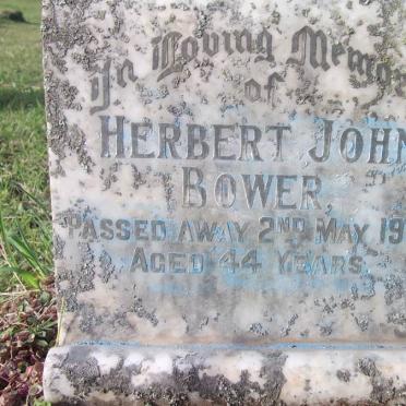 BOWER Herbert John -1930