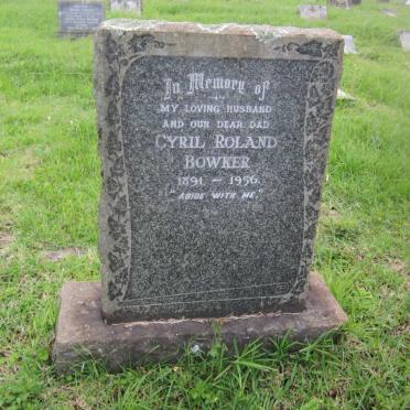 BOWKER Cyril Roland 1891-1956