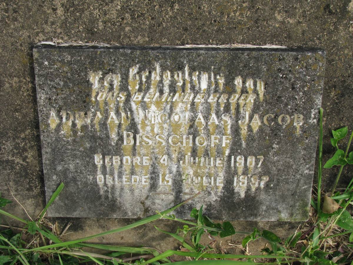 BISSCHOFF Adriaan Nicolaas Jacob 1907-1992