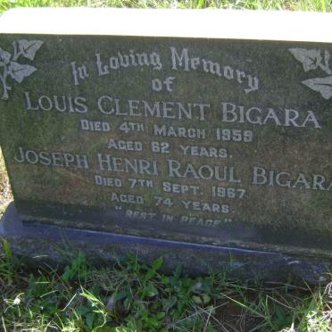 BIGARA Louis Clement -1959 :: BIGARA Joseph Henri Raoul -1967