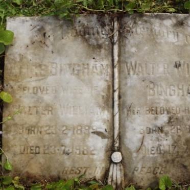 BINGHAM Walter William 1899-1986 &amp; Alice 1899-1982