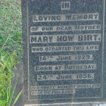 BIRT Mary How 1856-1929