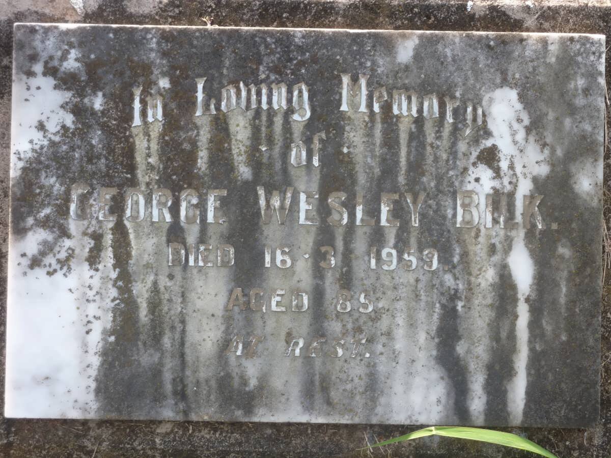 BILK George Wesley -1959