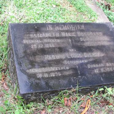 BISHOP Hedwig Luise nee SCHUMANN 1879-1964 :: SCHUMANN Elizabeth Marie 1864-1955