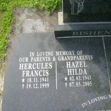 BISHENDEN Hercules Francis 1941-1999 &amp; Hilda Hazel 1943-2005