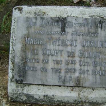 BILLOT Marie Therese Josline, Le Court De 1946-1946