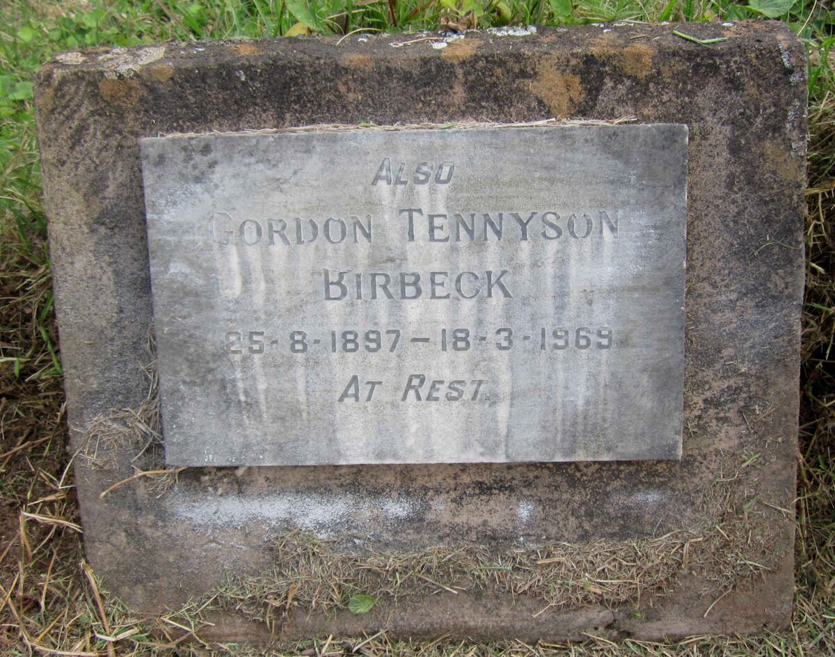 BIRBECK Gordon Tennyson 1897-1969