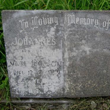 BILJON Johannes Abraham, van -1972