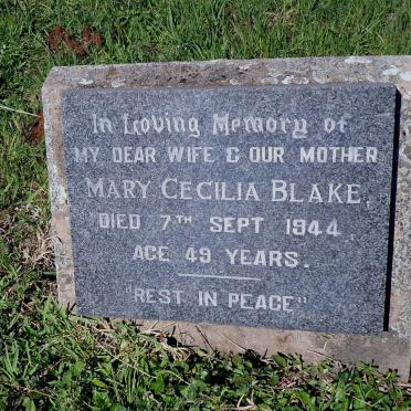 BLAKE Mary Cecilia -1944
